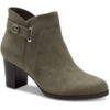 Giani Bernini Womens ARTEMY Green ZIPPER Ankle Boots 10 Wide (C,D,W) BHFO 7488