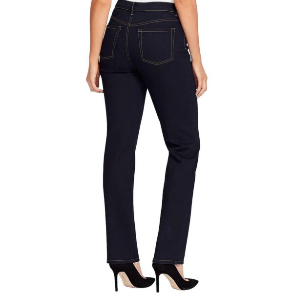 Gloria Vanderbilt Womens Amanda Blue Denim Straight Leg Jeans 10L Long BHFO 5449