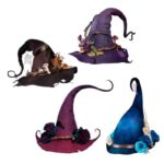 Halloween Witch Hat Mesh Carnival Cosplay Costume Ghost Festival Tulle Props