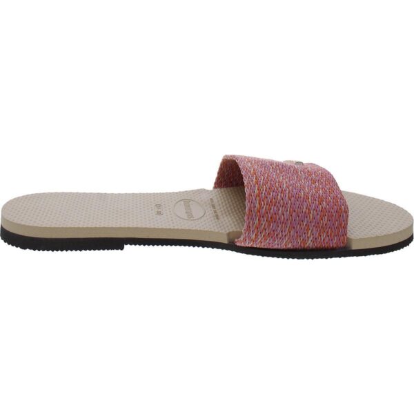 Havaianas Womens Alpargatas Pink Flat Slide Sandals 6 Medium (B,M) BHFO 0709