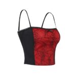 hirigin Ladies Sexy Backless Camisole Spider Web Lace Edge Sleeveless Tops