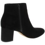 INC Womens Floriann Black Suede Ankle Booties Shoes 9.5 Medium (B,M) BHFO 2395