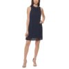 Jessica Howard Womens Navy Embellished Short Halter Dress 12 BHFO 4640