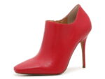 Jessica Simpson Pumps Womens Carolie Red Leather High Heeled Stiletto Booties (Richest Red, 5)