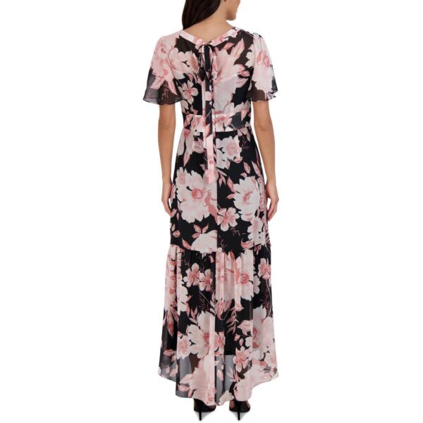 Julia Jordan Womens Pink Tie Back Long Wedding Maxi Dress 6 BHFO 7759