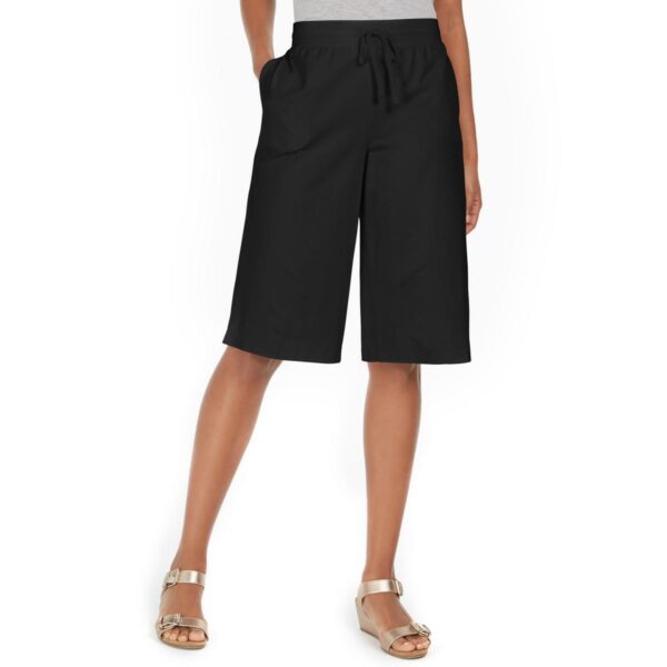 Karen Scott Sport Womens Black Skimmer Shorts Athletic Petites PXL BHFO 9794