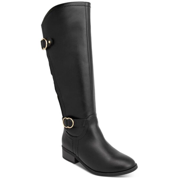 Karen Scott Womens Leandraa Black Knee-High Boots 10.5 Medium (B,M) BHFO 9254