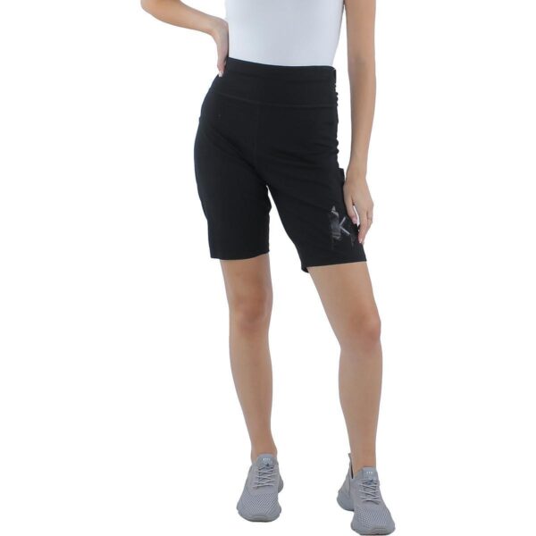 Karl Lagerfeld Paris Womens Black Stretch Bike Short Athletic XS BHFO 8377