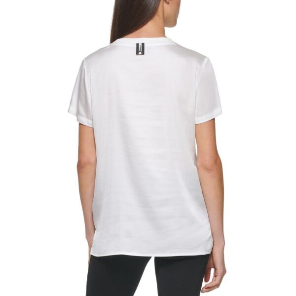 Karl Lagerfeld Paris Womens White Round Neck Graphic T-Shirt Shirt M BHFO 4839