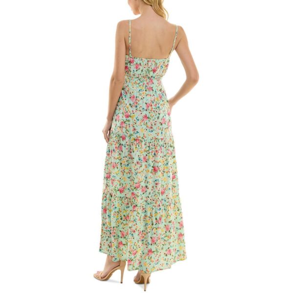 Kingston Grey Womens Green Tie Front Rayon Sundress Juniors M BHFO 3380