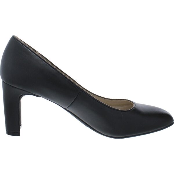 LifeStride Womens Gigi Black Patent Block Heels Shoes 6.5 Wide (C,D,W) BHFO 1033