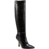 Marc Fisher Womens Vedanty Black Knee-High Boots Shoes 6 Medium (B,M) BHFO 4591