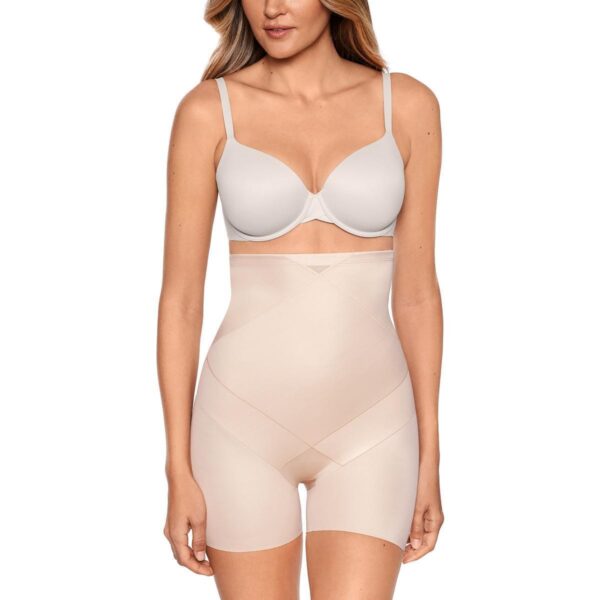 Miraclesuit Womens Beige High Waist Slimming Shapewear Shaping Short S BHFO 1921