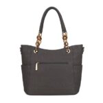 MKF Collection Rylee Tote Handbag Vegan Leather Multi-Functional Crossbody Bag by Mia K - Taupe