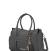 MKF Collection Valeria Satchel Handbag with Keyring by Mia K.