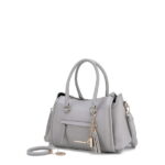 MKF Collection Valeria Satchel Handbag with Keyring by Mia K.