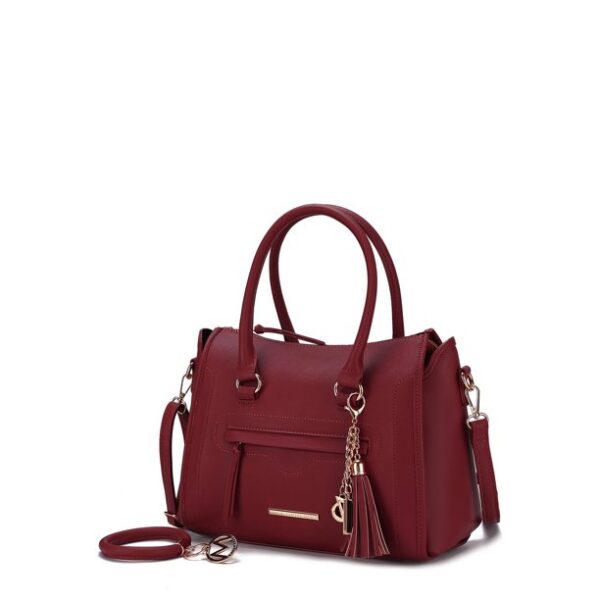 MKF Collection Valeria Satchel Handbag with Keyring by Mia K.