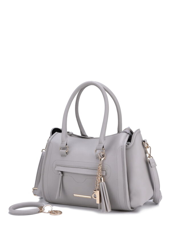 MKF Collection Valeria Satchel Handbag with Keyring by Mia K.