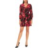 MSK Womens Black Smocked Short Floral Mini Dress Petites PXL BHFO 7635