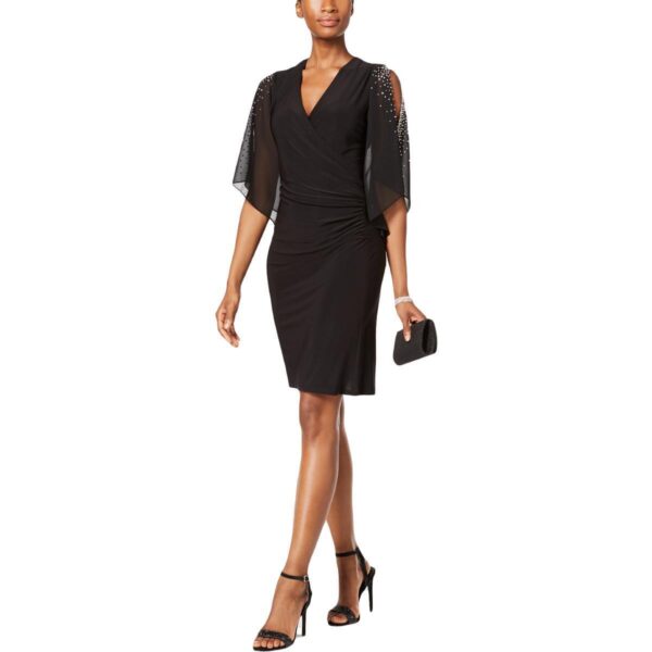 MSK Womens Matte Jersey Beaded Sheath Cocktail And Party Dress BHFO 3578