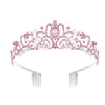 Namzi -a Sparkling Crystal Princess Tiaras for Women Girl Crown Queen Headband Fashion Headpiece for Wedding Bride Bridal Prom Party Costume Hair Accessories Valentines Mothers...