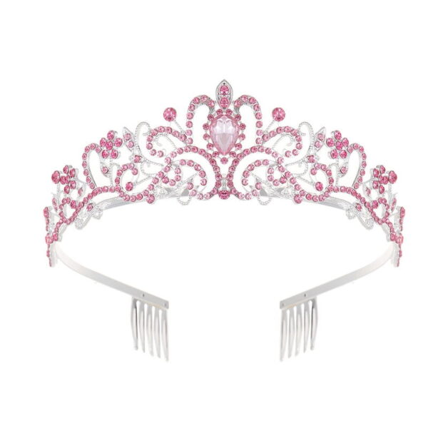 Namzi -a Sparkling Crystal Princess Tiaras for Women Girl Crown Queen Headband Fashion Headpiece for Wedding Bride Bridal Prom Party Costume Hair Accessories Valentines Mothers...