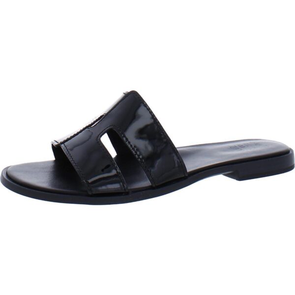 Naturalizer Womens Fame Black Slide Sandals Shoes 10 Medium (B,M) BHFO 1623