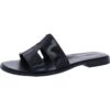 Naturalizer Womens Fame Black Slide Sandals Shoes 11 Medium (B,M) BHFO 8618