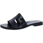 Naturalizer Womens Fame Black Slide Sandals Shoes 12 Medium (B,M) BHFO 3439