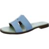 Naturalizer Womens Fame Blue Slide Sandals Shoes 9.5 Medium (B,M) BHFO 5015