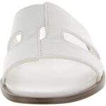 Naturalizer Womens Fame White Slide Sandals Shoes 10.5 Medium (B,M) BHFO 8215