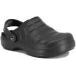 Nautica Womens River Breese Black Clogs Shoes 10 Medium (B,M) BHFO 4852