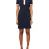 Nautica Women's Woven Collar Polo Short Sleeve Dress