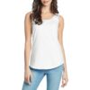 Nic + Zoe Womens White Tank Comfort Sleeveless Shell Top L BHFO 1754