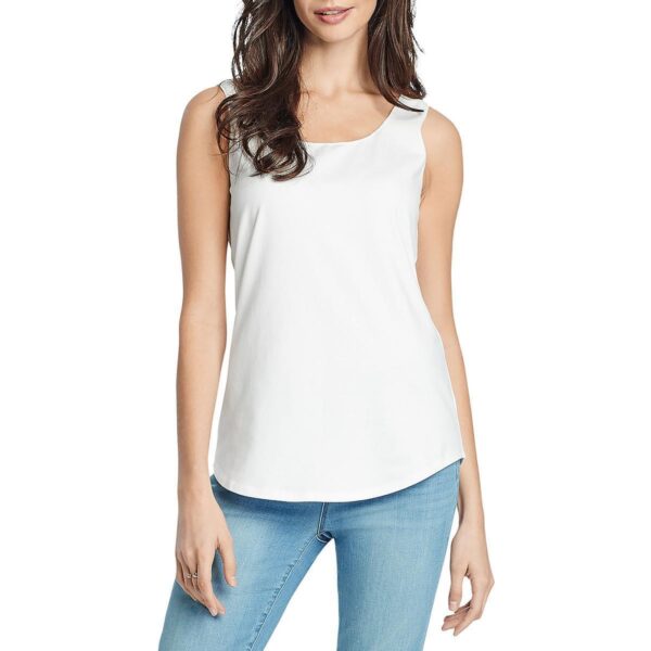 Nic + Zoe Womens White Tank Comfort Sleeveless Shell Top L BHFO 1754