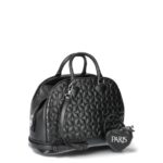 Paris Hilton Women's Geneva Triple Compartment Quilted Satchel & Heart Coin Purse, Black