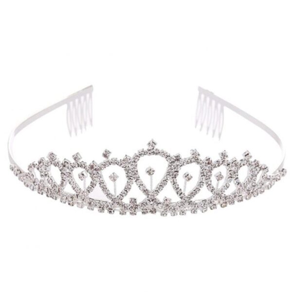 Princess Crown for Women, Ladies & Female Wedding Hair Accessories, Glittering Tiara Headpiece for Performance, Perfect for Formal Events & Photo Shoots