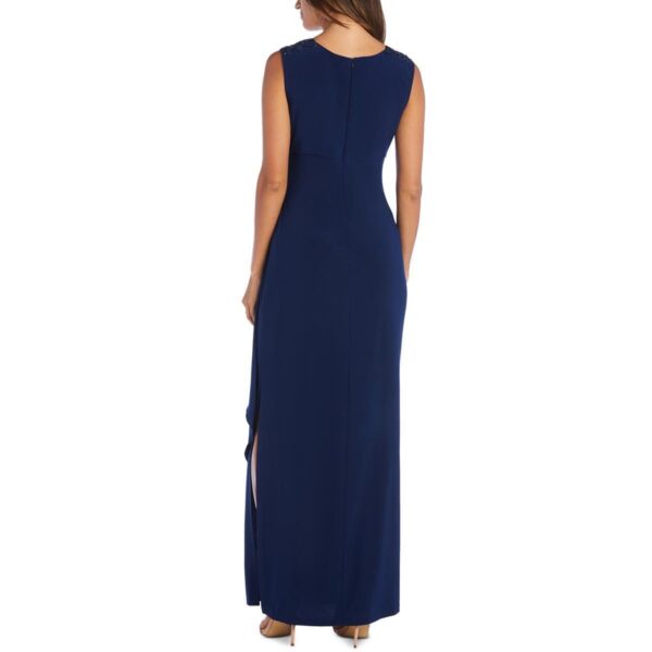 R&M Richards Womens Sequined Sleeveless Formal Evening Dress Gown BHFO 9470