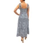 Sam Edelman Womens Blue Smocked Polyester Midi Dress 0 BHFO 5382