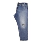 Silver Jeans Co. Womens Blue Denim Destroyed Boyfriend Jeans Plus 18W BHFO 0076