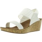 Skechers Womens Beverlee-Smitten Kitten Wedge Sandals 8.5 Wide (C,D,W) BHFO 5180