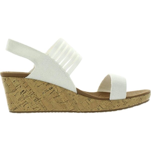 Skechers Womens Beverlee-Smitten Kitten Wedge Sandals 8.5 Wide (C,D,W) BHFO 5180