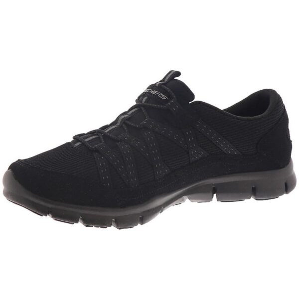 Skechers Womens Gratis- Strolling Black Athletic Shoes 6 Medium (B,M) BHFO 9342