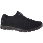 Skechers Womens Gratis- Strolling Black Athletic Shoes 6 Medium (B,M) BHFO 9342