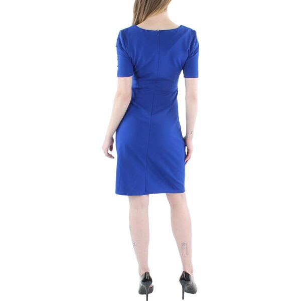 SLNY Womens Blue Embellished Mini Cocktail Sheath Dress 6 BHFO 2492