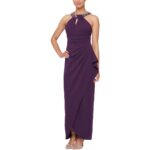 SLNY Womens Embellished Long Formal Evening Dress Gown BHFO 1746