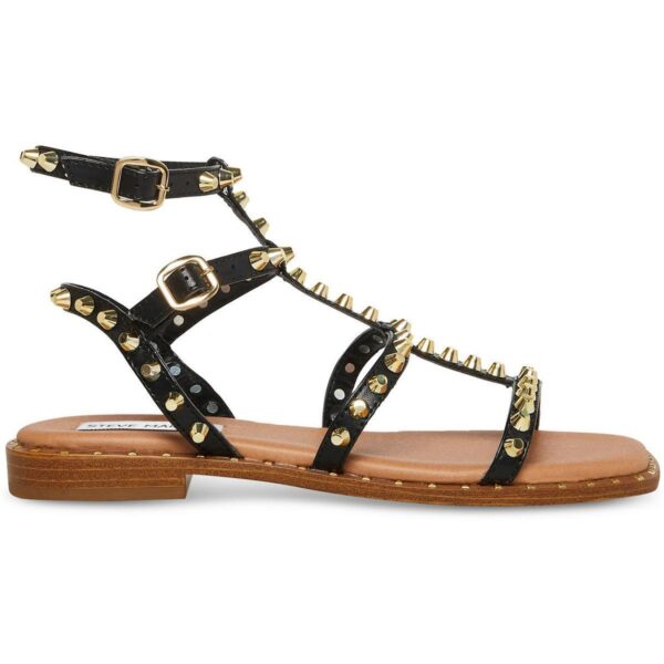 Steve Madden Womens Sunnie Black Slingback Sandals 5 Medium (B,M) BHFO 7444