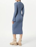 The Drop Women's Fernanda Bell Sleeve Ribbed Sweater Dress