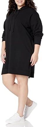 The Drop Women's Iona Long-Sleeve Hooded Mini Sweatshirt Dress