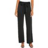 Three Dots Womens Allison Black Tie Front High Rise Wide Leg Pants XS BHFO 5949